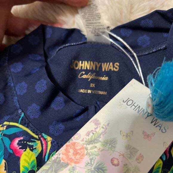 Johnny Was OCEAN DREAMER SURF SHIRT ONE PIECE 2X long sleeve - Picture 11 of 11